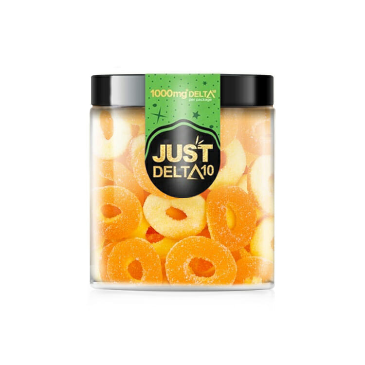 JustDelta10_Gummies_Rings_Peach_1000mg